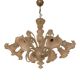 Italian Style Murano Glass in Transparent and Sand Chandelier by Simoeng