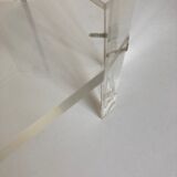 Side table in plexiglas Hollywood Regency 1980