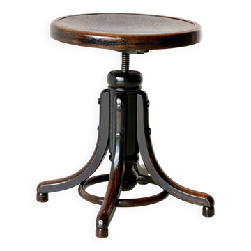 Fischel Bentwood Swivel Stool, 1930’