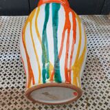 1960s multicolored glazed ceramic vase