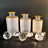 Napoleon III frosted crystal toilet set by Saint Louis