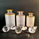 Napoleon III frosted crystal toilet set by Saint Louis