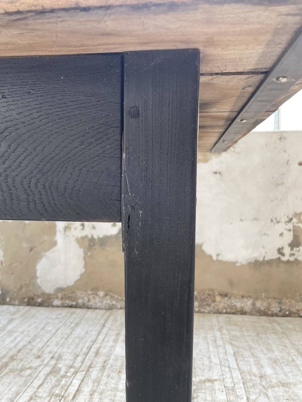 2m pine and oak farmhouse table