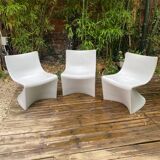 3 Space armchairs by Pinaffo and Scagnellato