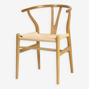 Scandinavian chair in natural wood and rope LIV