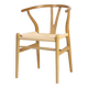 LIV Scandinavian chair in natural wood and rope