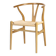 LIV Scandinavian chair in natural wood and rope