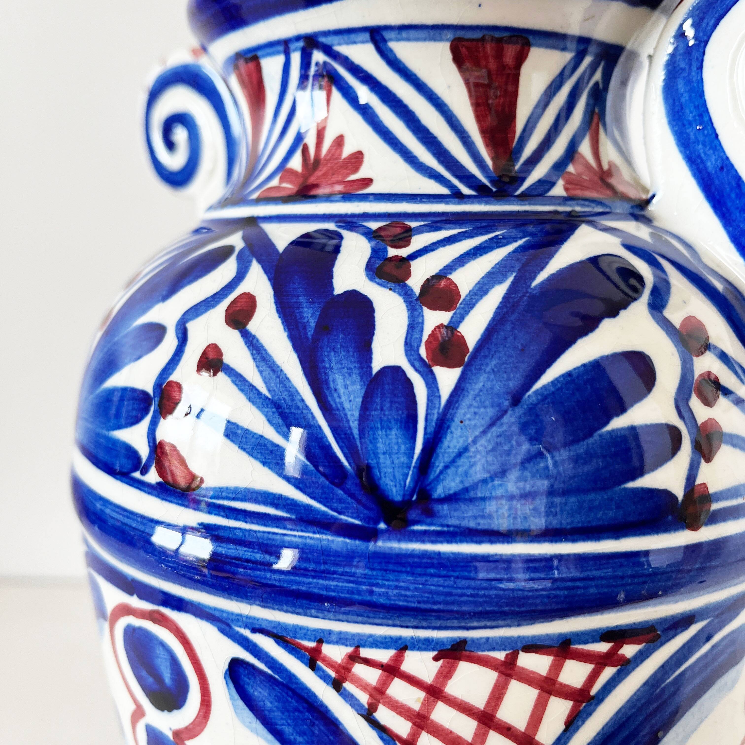 Large ceramic amphora vase Spain 1960