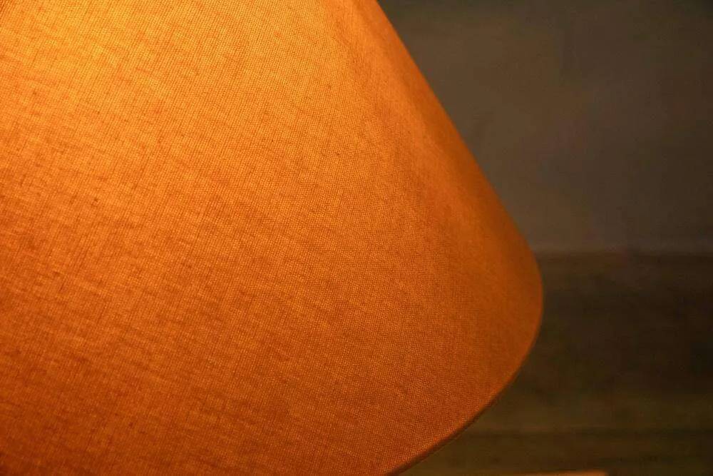 Vintage wooden table lamp from the 1960s.