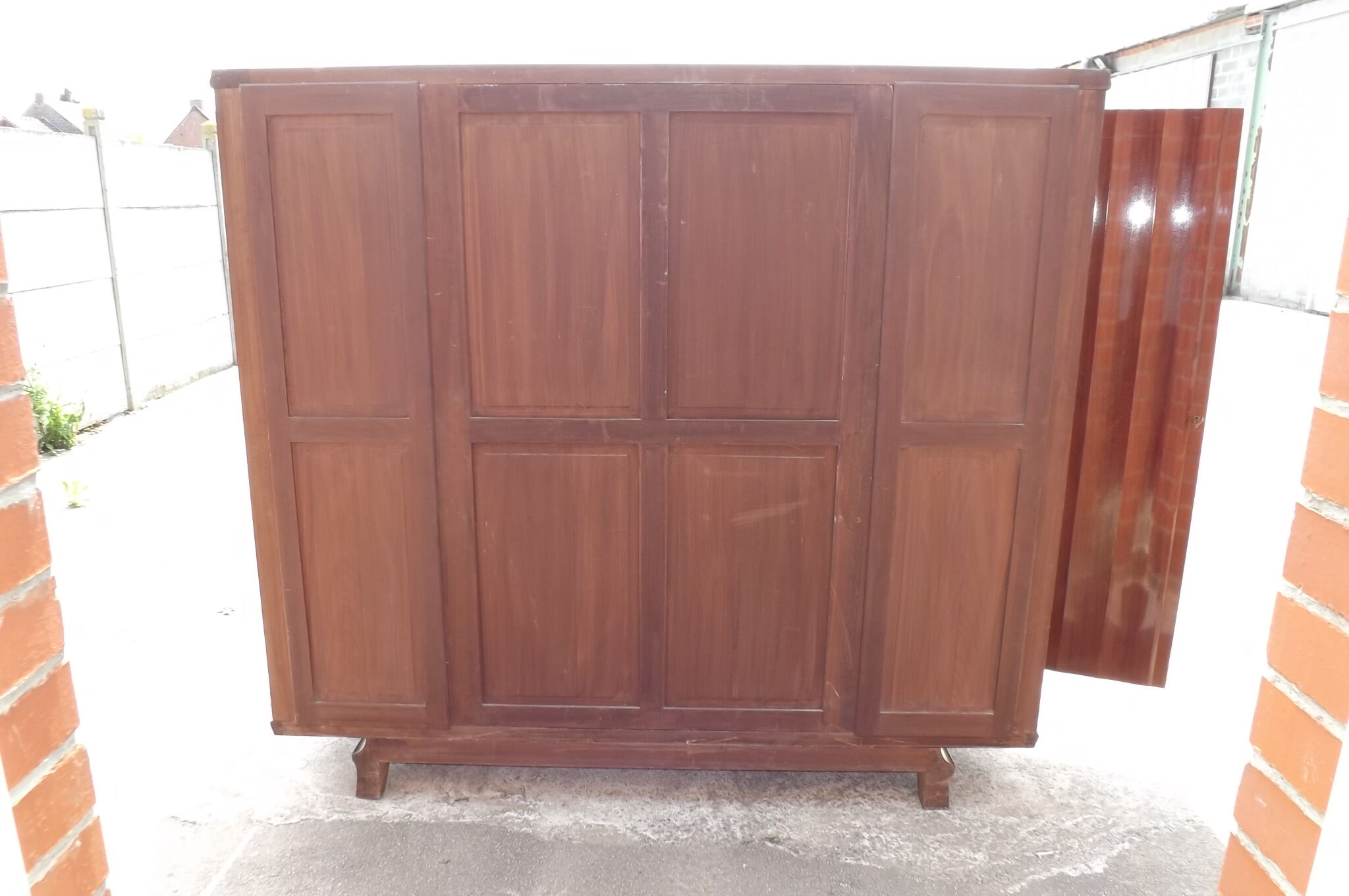 Mahogany wardrobe by Gaston Poisson art deco 1930