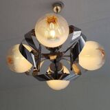 Mazzega Murano Space Age Chandelier 70s