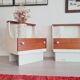 Pair of 70s bedside tables