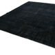 Handmade oriental overdyed 298 cm x 413 cm black wool carpet