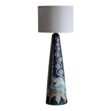 Marian Zawadzki "Oryx" Unique Floor Lamp, Tilgmans Ceramic, Sweden, Dated 1960