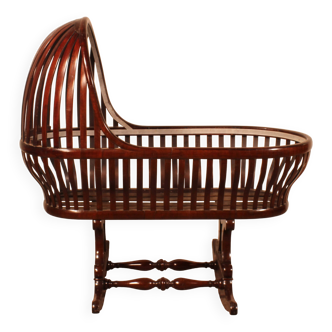 Curved Mahogany Cradle - 19th Century
