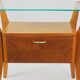 Gio Ponti bedside table in maple and walnut, La Permanente Mobili Cantù, 1940s