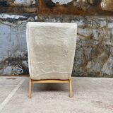 Scandinavian armchair compass feet