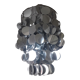 Vintage silver lozenge pendant light