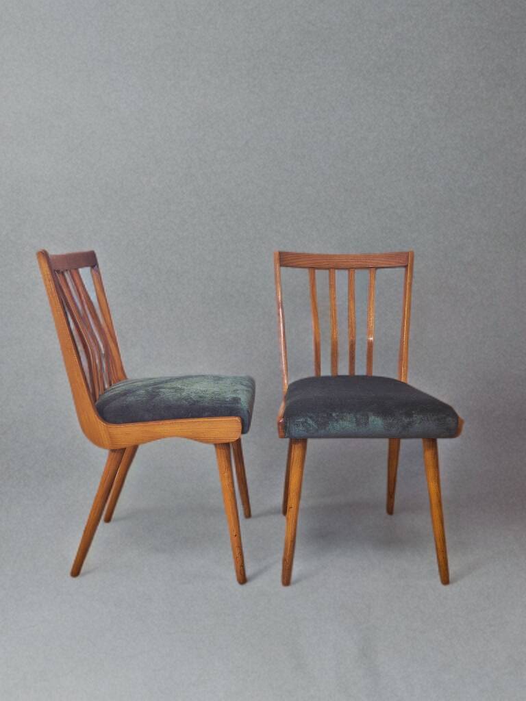 Set 4 chaises Interier Praha,  Vintage tchèque 1960s