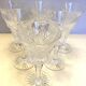 6 Cut crystal water glasses