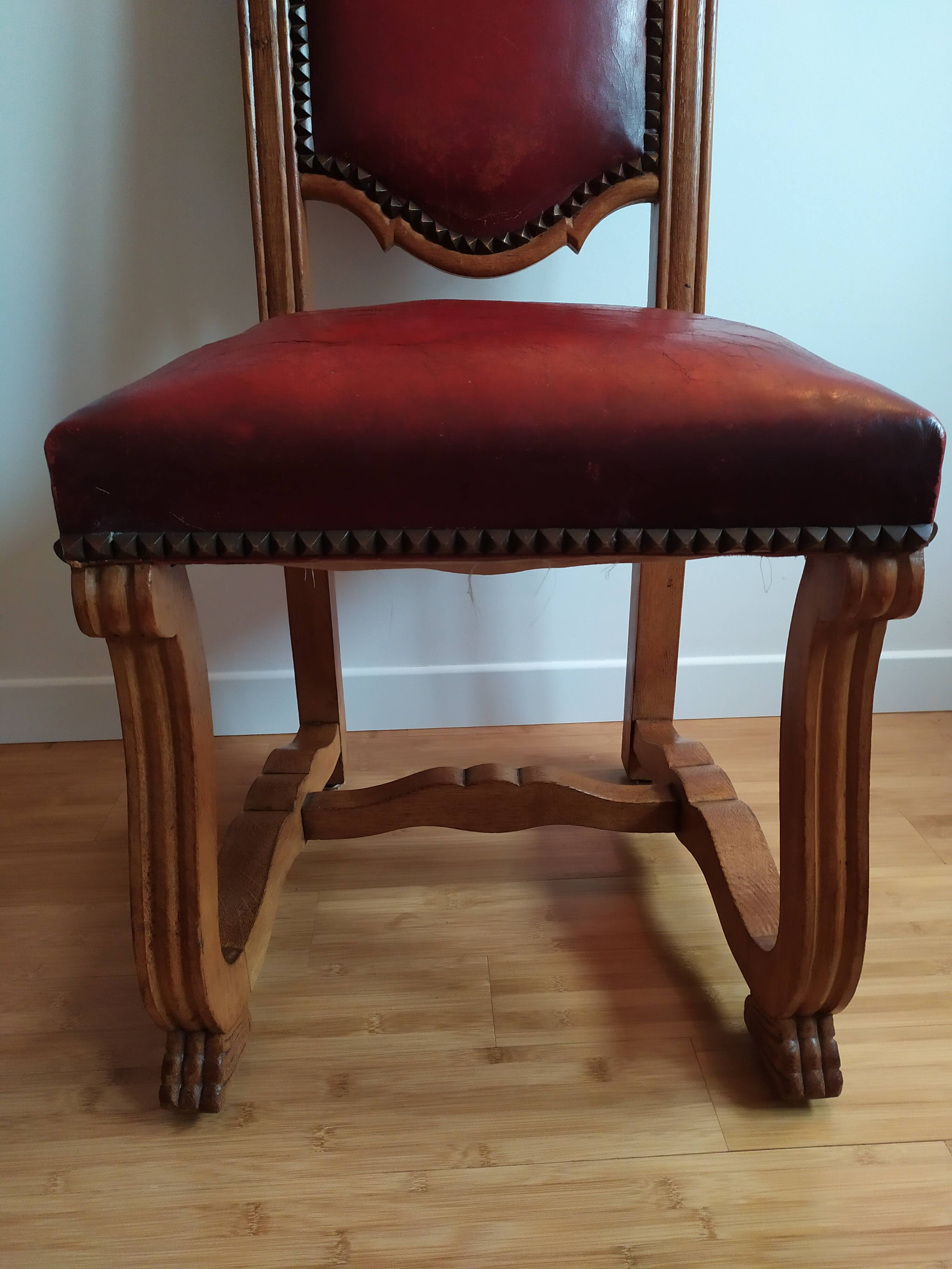 Set de 3 chaises renaissance espagnol Selency