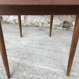 Scandinavian extension teak stretch table in butterfly ephardt by Meredew circa 60's