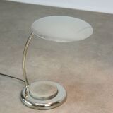 Mid-Century Italian Big Button Table Lamp in Chrome