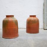 Vintage glazed terracotta pot