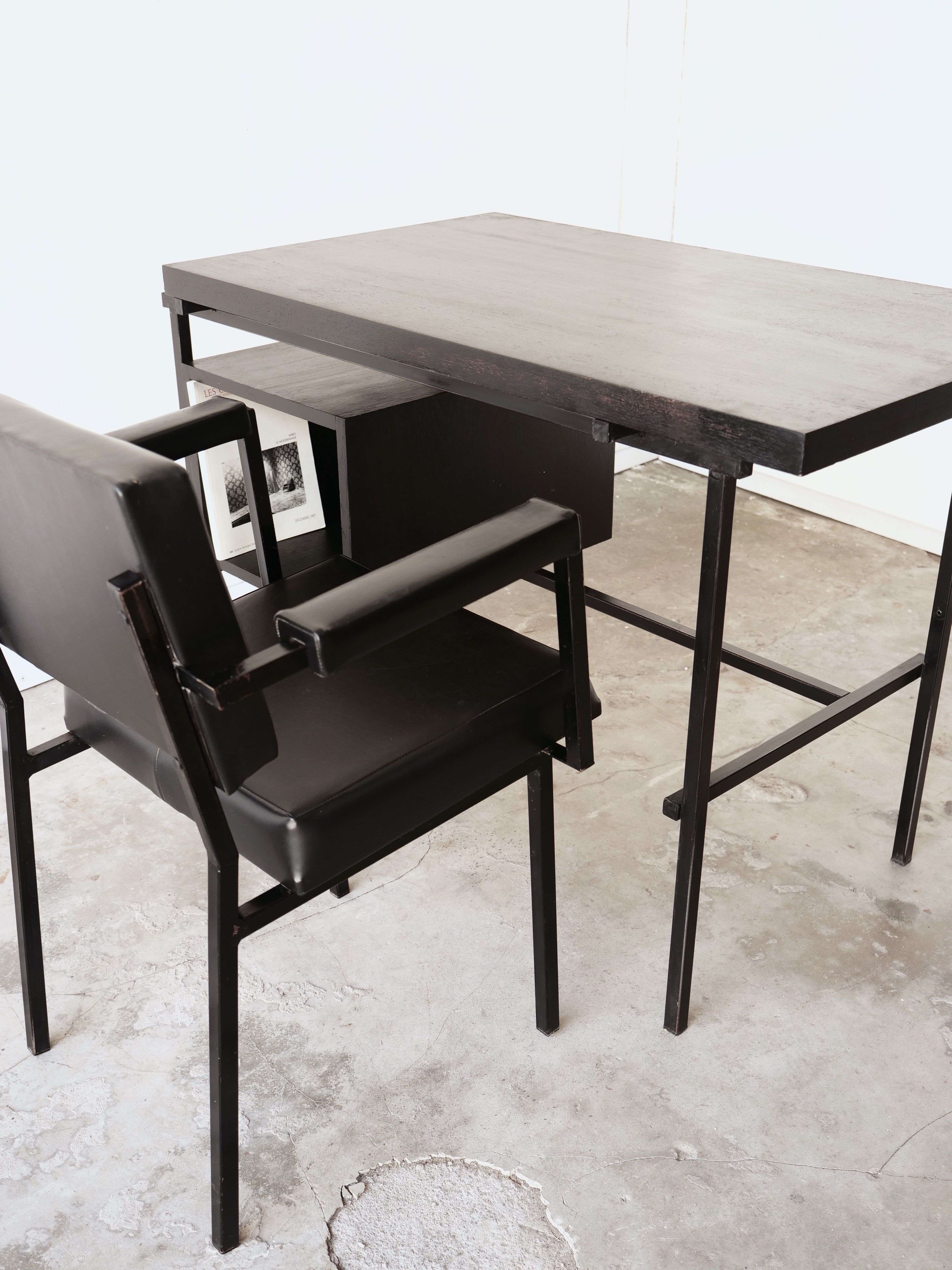 Modernist desk with chair