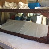 Large carved wooden mirror 250 X h 130cm