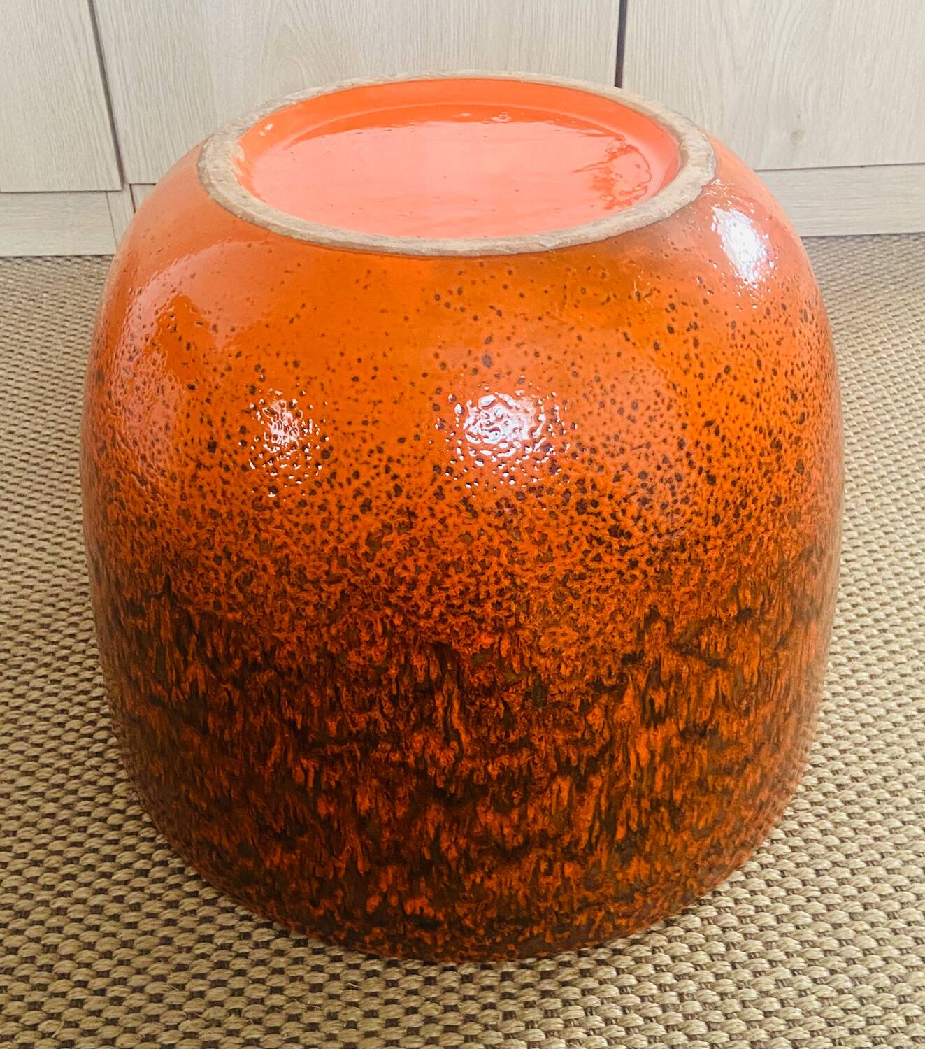 Italian ceramic plant pot from the 1970s