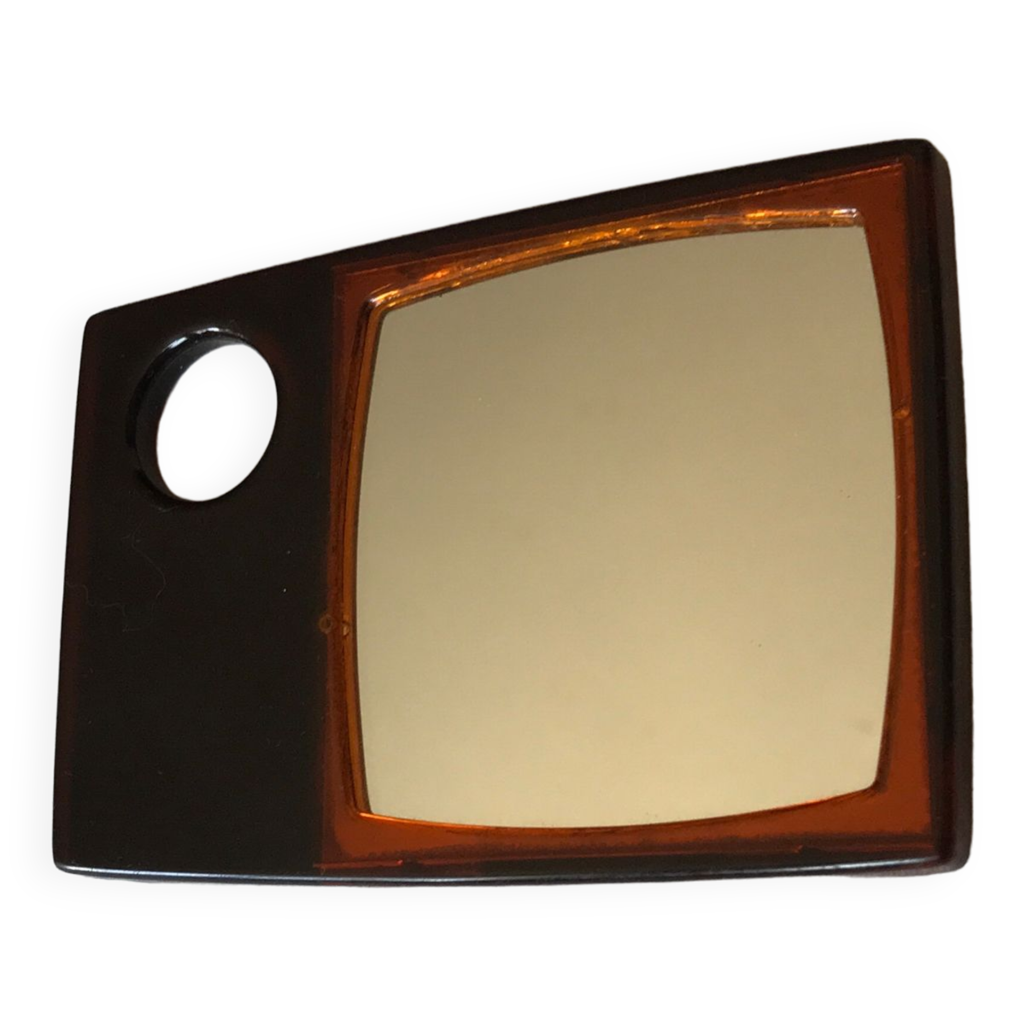 Travel barber mirror