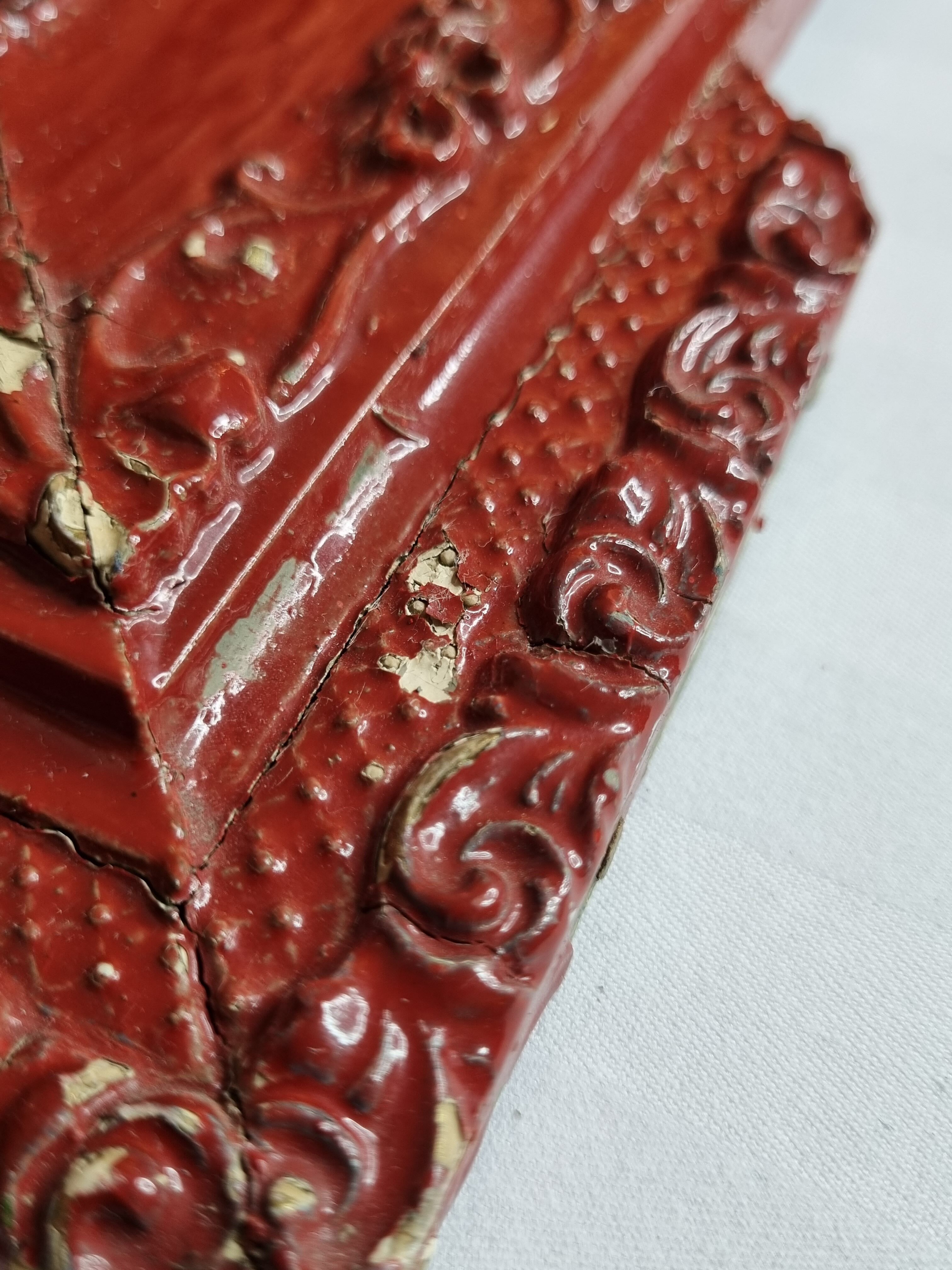 Louis XVI style mirror, repainted, vintage, 75 cm