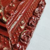 Louis XVI style mirror, repainted, vintage, 75 cm