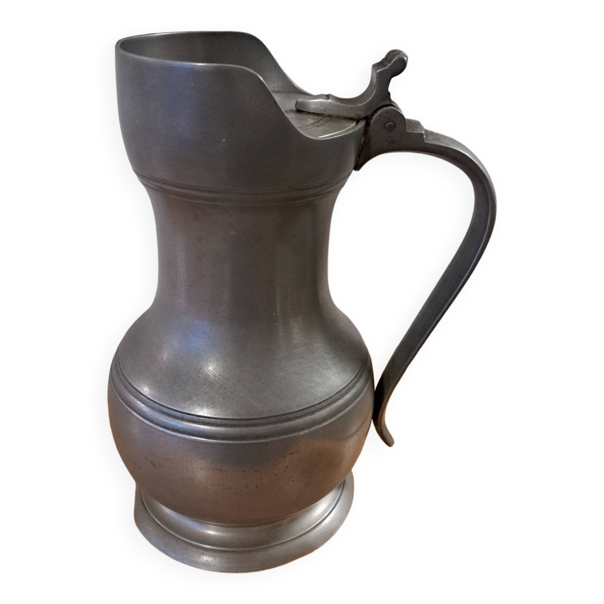 Large real pewter pitcher