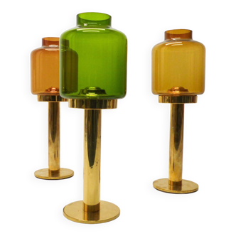 3 HANS-AGNE JAKOBSSON CANDLE HOLDERS 1960