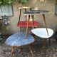 Table basse tripode vintage forme libre