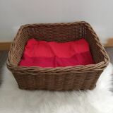 Rectangular wicker basket