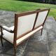 Banquette Louis XVI refaite à l'ancienne