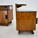 Pair of Midcentury Czechoslovakian Bedside Tables, 1940s
