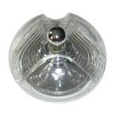 Wave wall lamp by Koch & Lowy for painting and prizler years 60