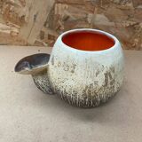 Ancien pot bruno dose poterie du breuil forme champignon