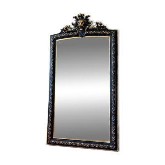 Antique mirror with a Napoleon III pediment