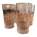 Cristal de Sèvres 5 verres à orangeade modèle Rohan