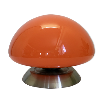 Vintage lamp 1960 in orange opaline