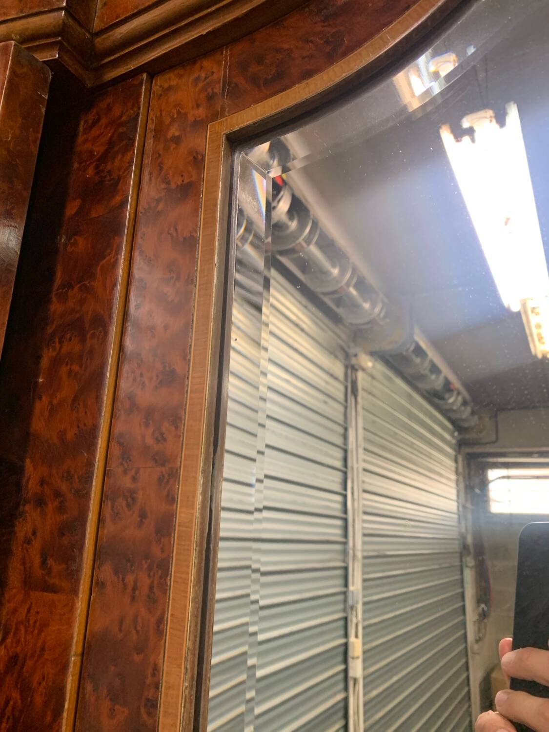 19th Century Marquetry Mirror Cabinet