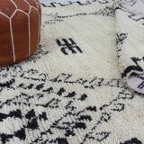 Handmade wool Berber rug 292 X 147 CM