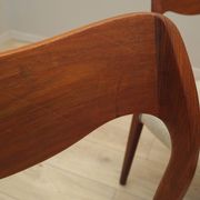 Set of four teak chairs, Danish design, 1960s, designer: Niels Otto Møller