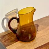 Pichet/Carafe verre ambré vintage