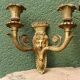 Paire d'appliques en bronze d'époque Empire